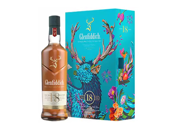 新乡格兰菲迪回收格兰菲迪18年700ml春节礼盒装Glenfiddich苏格兰威士忌