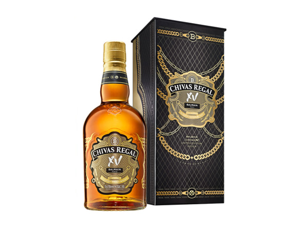 新乡芝华士15年回收Chivas Regal XV Balmain巴尔曼联名限定版700ml苏格兰调配型威士忌洋酒行情价格