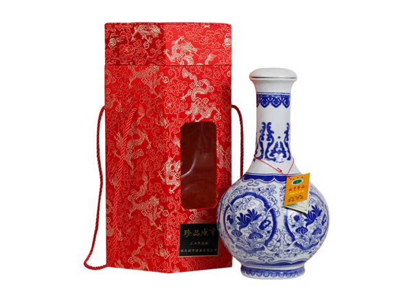 新乡咸亨黄酒回收珍品咸亨三十年花雕酒青瓷瓶盒装绍兴黄酒2.5L